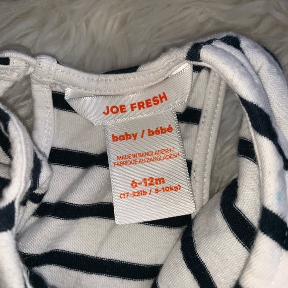 Joe Fresh Stripe Tank Top 6-12M - Picture 3 of 4